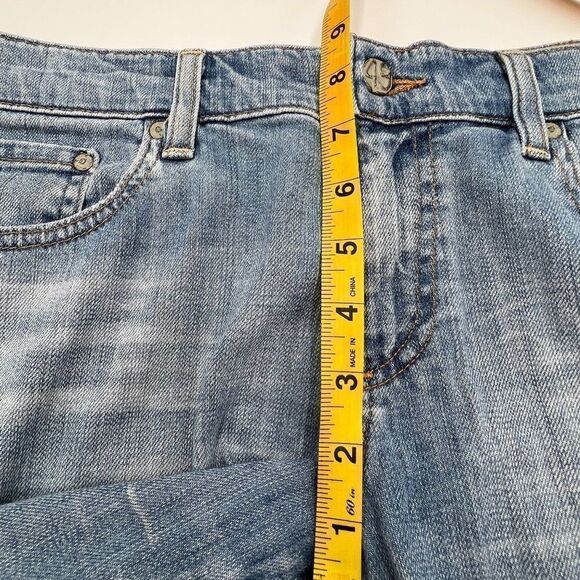AG Adriano Goldschmied Blue Distressed Tomboy Relaxed Straight Size 31 - Picture 14 of 16